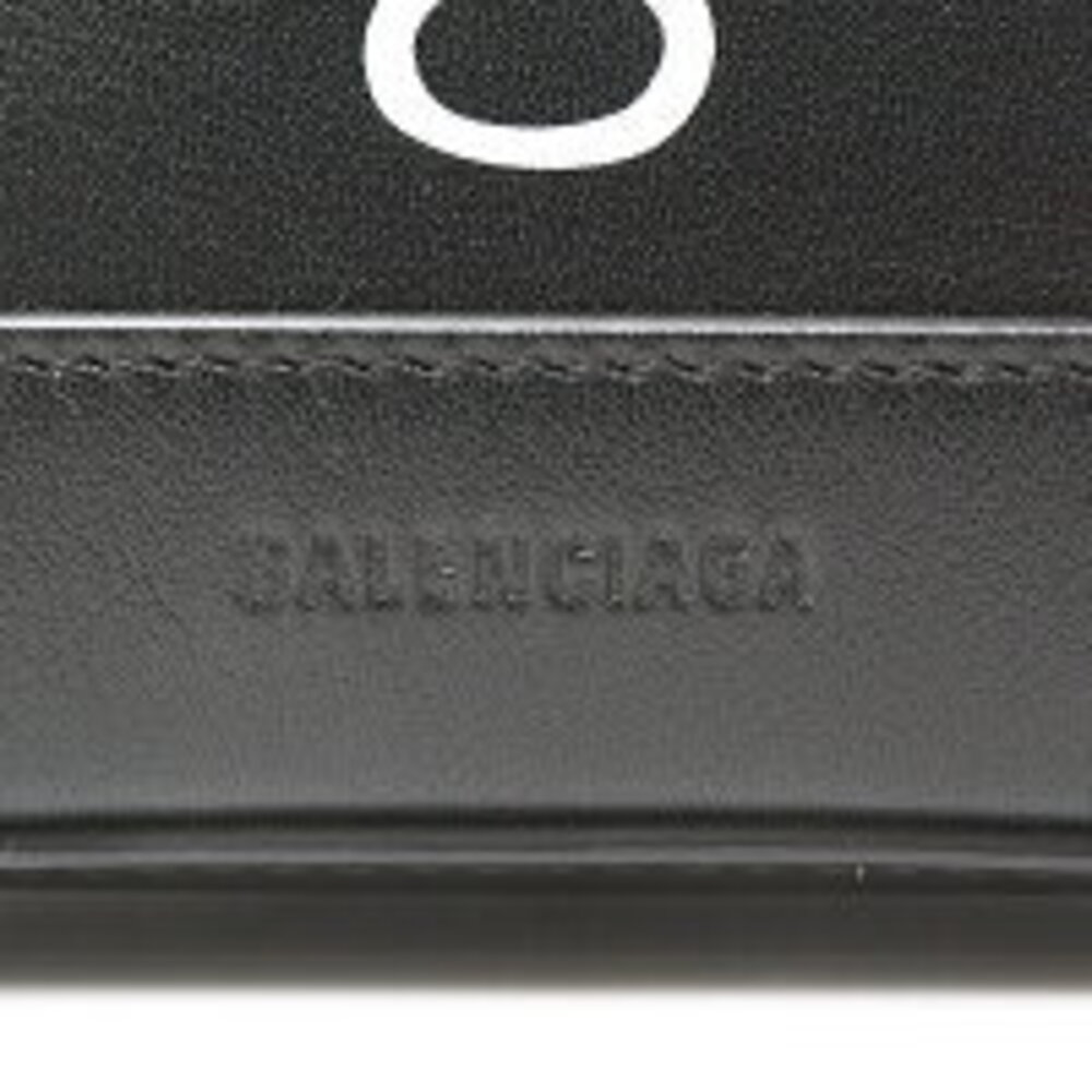 Balenciaga Virutop Hello Shoulder Bag Leather Black - Picture 10 of 10